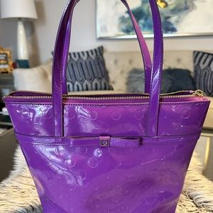 Kate Spade Purple Vinyl Tote